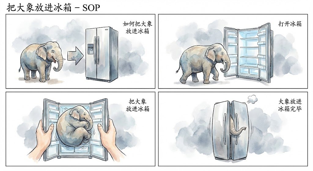 把大象放进冰箱 - SOP
